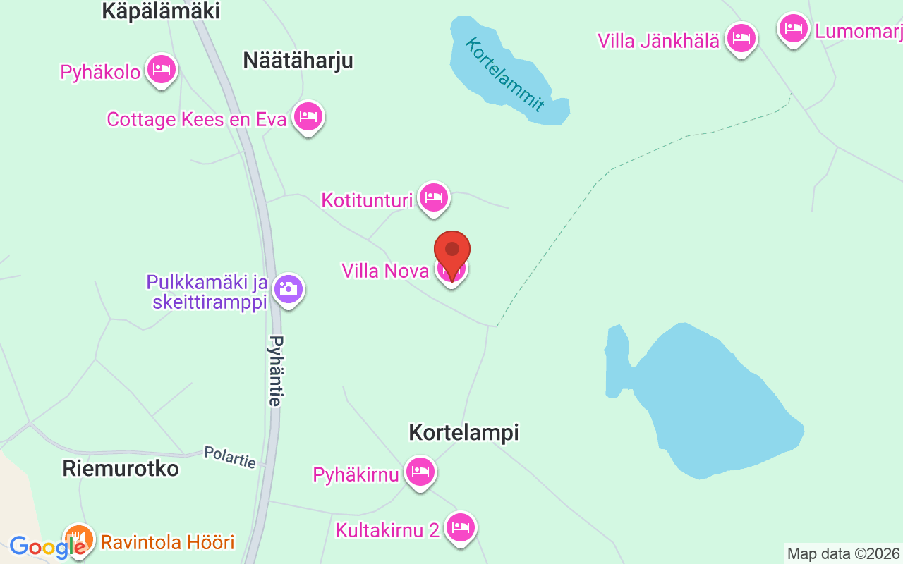 Map showing the location of Villa Nova