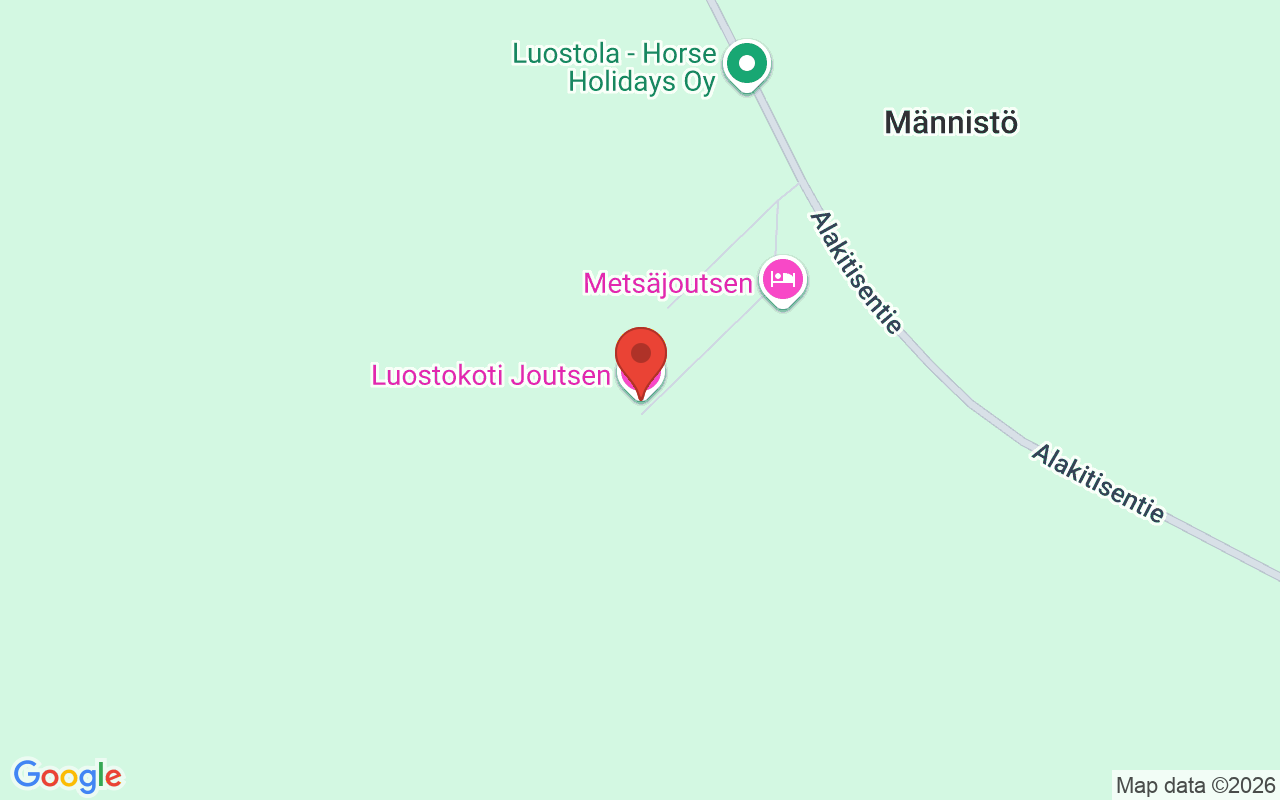 Map showing the location of Luostokoti Joutsen