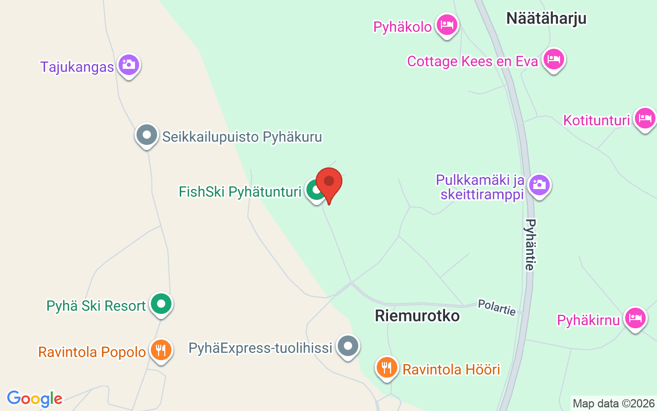Map showing the location of Villa Mörhön maja